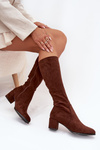 Classic Eco Suede Boots Sergio Leone KZ205 Dark Brown