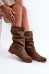 Women's Suede Boots Maciejka 05057-14 Brown