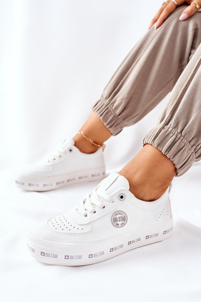 Leather Platform Sneakers BIG STAR II274075 White