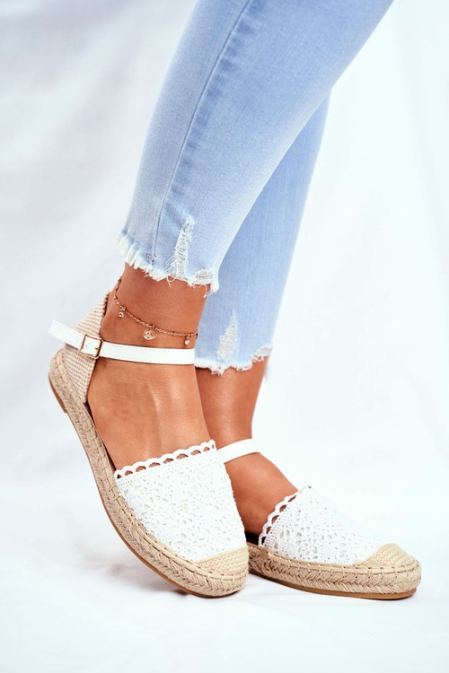 Women's Espadrilles On Platform White Vienna