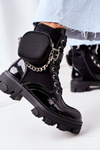 Insulated Boots With A Purse Black Get The Look