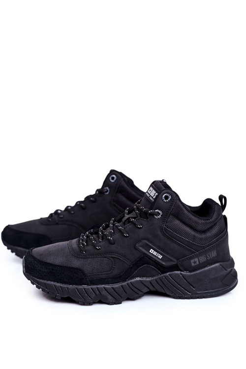 Trekkingowe Męskie Buty Big Star Outdoor Czarne GG174409