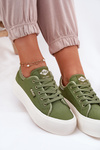 Women's Platform Sneakers Lee Cooper LCW-25-31-3449L Green