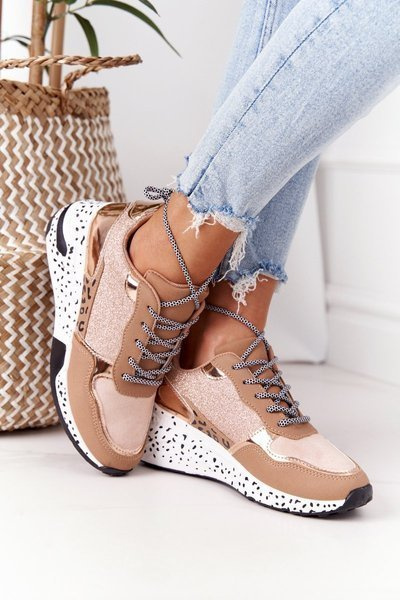 Women’s Wedge Sneakers Champagne Avery