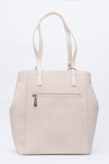 Women's Beige Shopper Handbag Bag Monnari