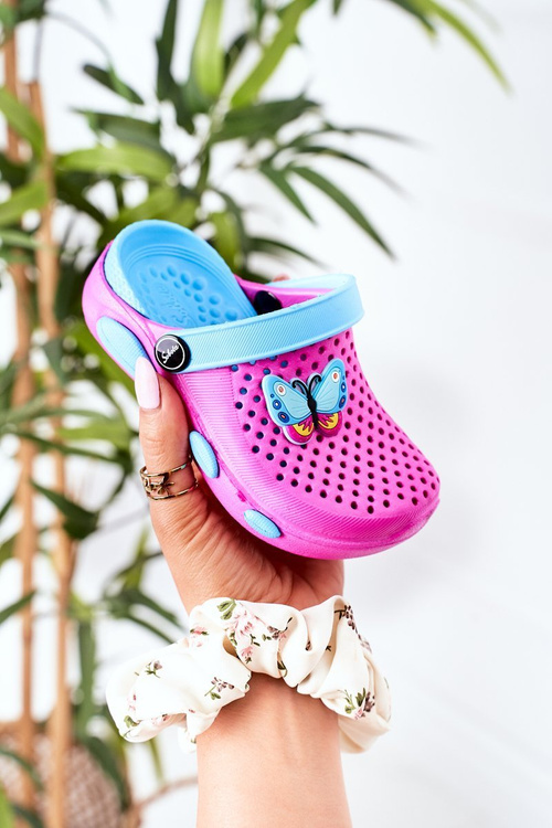 Children's Foam Slippers Crocs Fuchsia Olivia