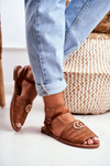Brown Women's Sandals Lu Boo Plaited Felicia