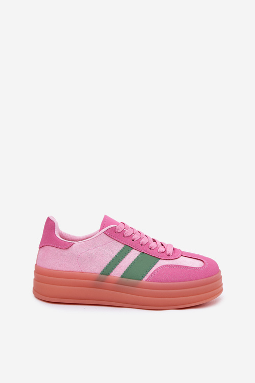 Low platform sneakers pink Ovivene