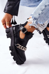 Boots With A Chain Black Torment