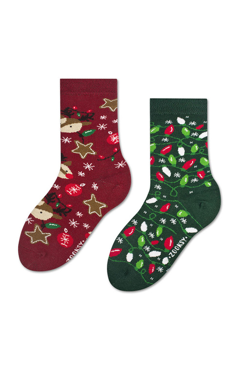 Zooksy mixTURY Christmas Tree Socks Set For Children
