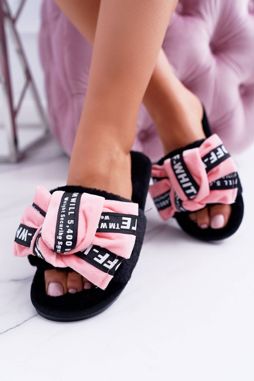 Women's Pink Flip Flops With Inscriptions Lu Boo News