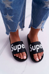 Women's Flip Flops Black Super Losaria