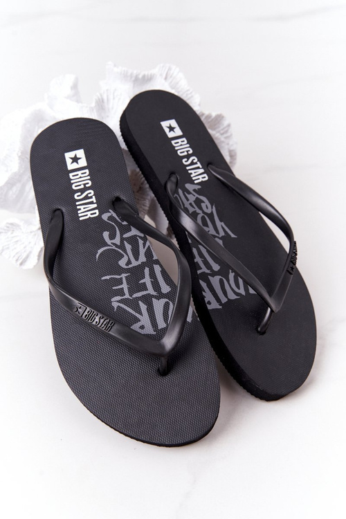 Women's Sliders Flip-Flops Big Star FF274A309 Black