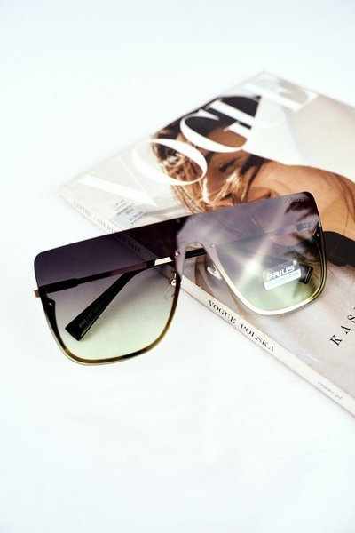 Women's Sunglasses Gold Prius PRE-37 Green Gradient