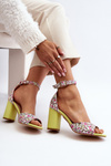 Yellow Floral Wedge Sandals Vitamella