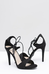 Women's Black Stilettos with Zircons Belon