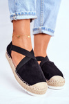 Women's Espadrilles with Cutout Black Motive