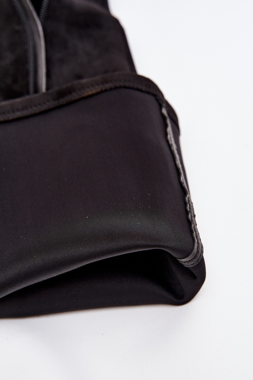 Women's Knee-High Boots on Block Heel Eco Suede Black Tahlina