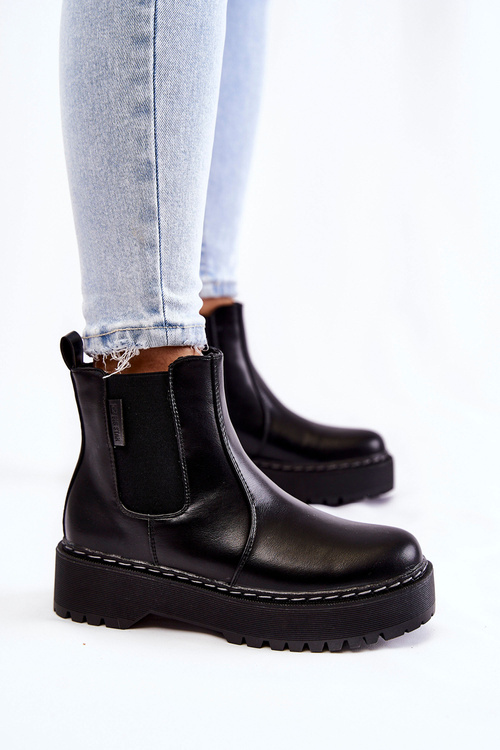 Warm Slip-on Boots Big Star II274101 Black