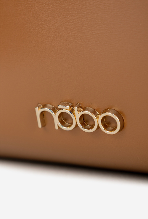 Damska Torebka Shopperka Klamra Jasnobrązowa NOBO BAG6010-017