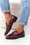 Eleganckie Damskie Mokasyny S.Barski Leopard