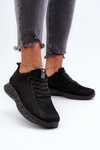Black Women's Fabric Sports Shoes Kephope