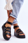 Sandals On A Massive Platform Black Lisbona