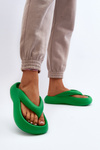 Women's Foam Flip Flops Green Roux