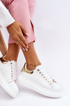 Women's Sport Shoes GOE LL2N4011 White and Gold