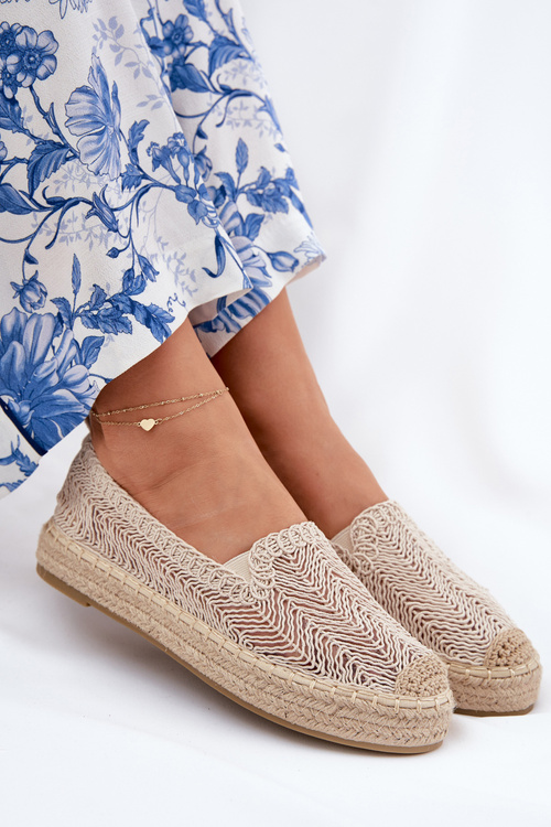 Women's Platform Espadrilles Beige Vinceza 17392