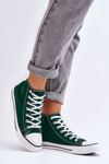 Women's Classic High-Top Sneakers Green Remos