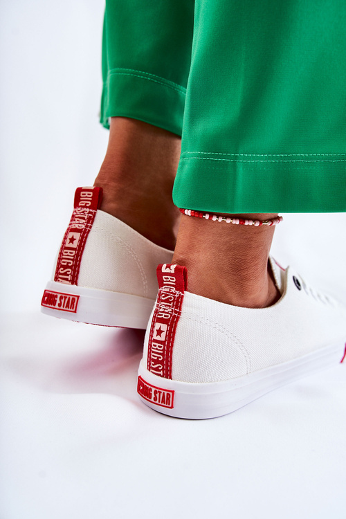 Women's Big Star Sneakers FF274087 White and Red