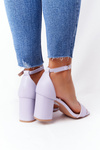 High Heel Sandals Purple Born This Way