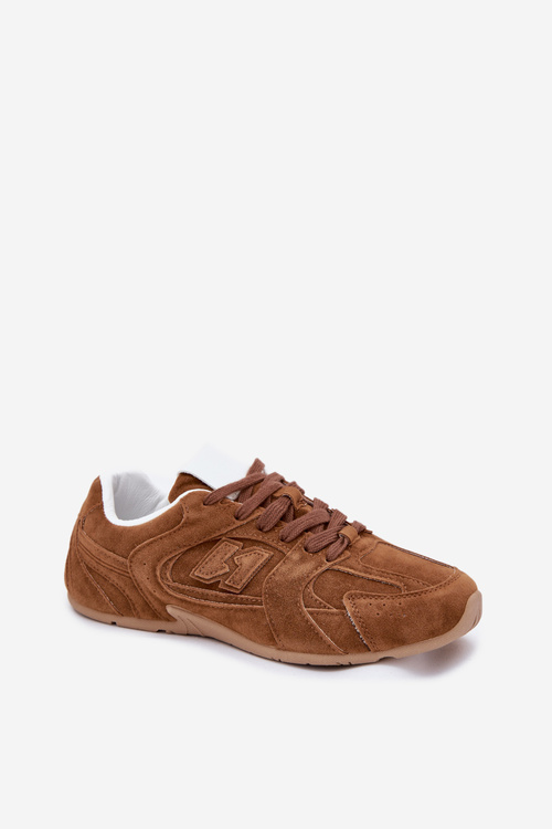 Women's Sports Shoes Made Of Eco Suede Camel Dorella