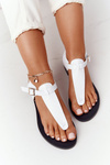 Leather Sandals Flip-flops Big Star HH274702 White