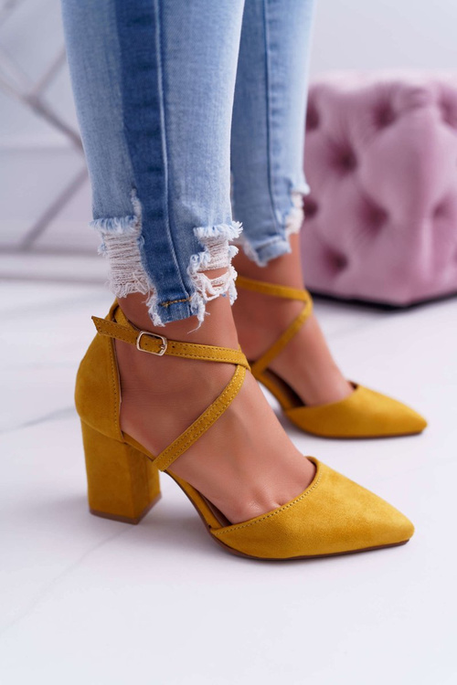 Women's Stiletto pumps Yellow Traffic
