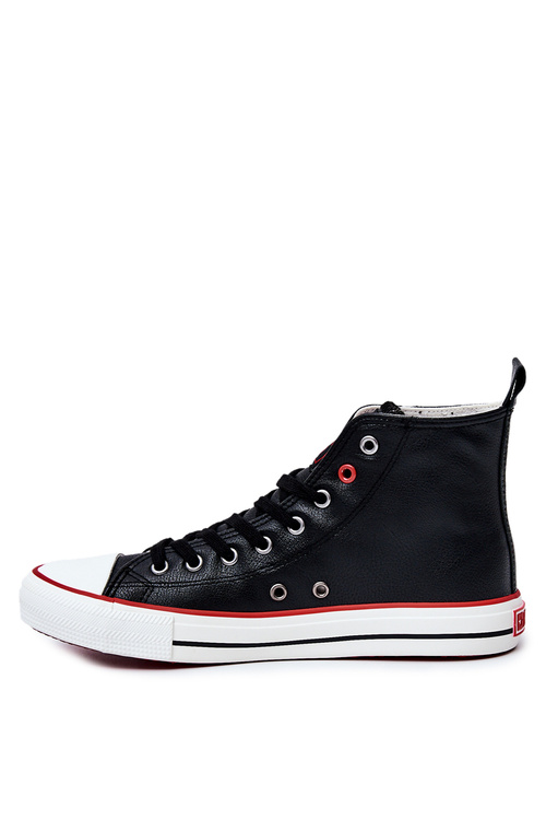 Men's High Leather Sneakers BIG STAR JJ174070 Black