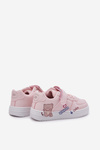 Children's Velcro Sneakers with Bear Pink Callexia