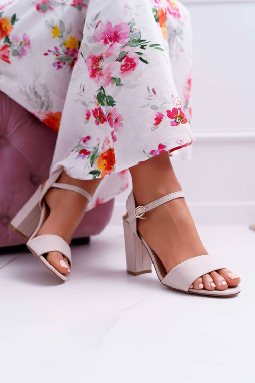 Women's Suede Sandals Beige Baloo