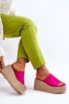 Women's Wedge And Platform Slippers Fuchsia Ysabel