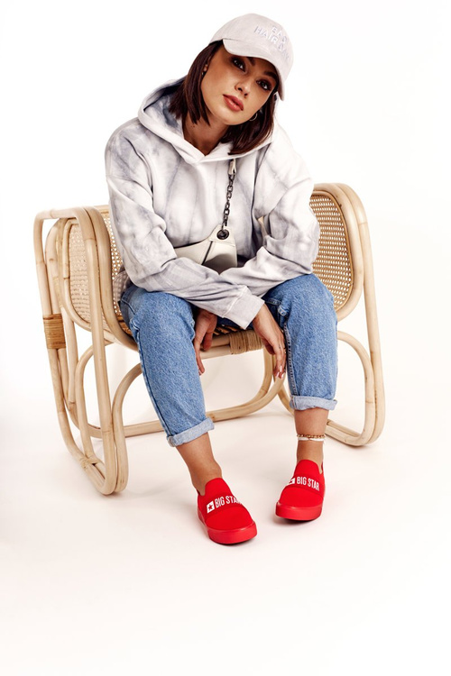 Women's Slip-on Sneakers Big Star FF274220 Red