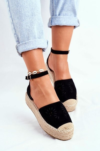 Women’s Espadrilles On Platform Black Palermo