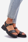 Women's Platform Sandals Black Evaretha