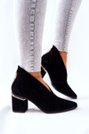 Heeled Leather Boots Laura Messi Black 2344