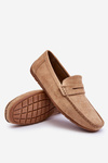 Men's Suede Moccasins Beige Wesley