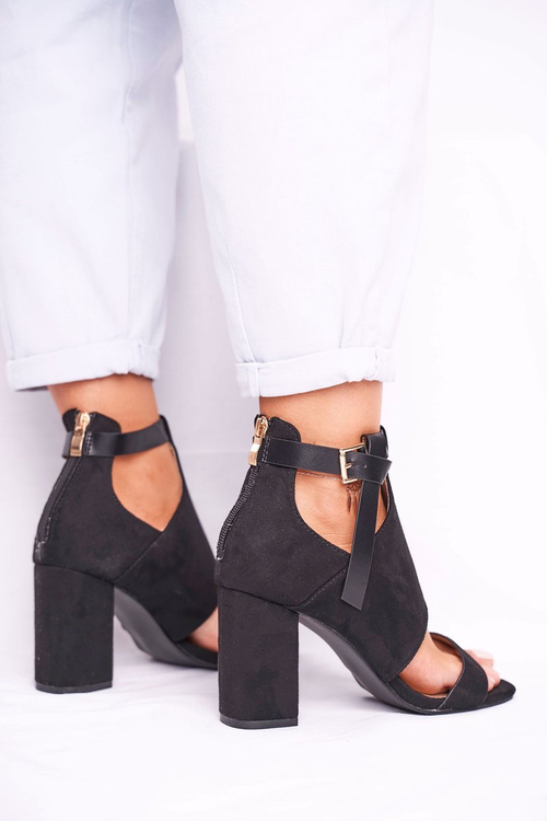 Stiletto Sandals with Uppers Vinceza 20-17054 Black