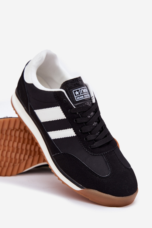 Męskie Sneakersy Buty Sportowe Czarne Sivara