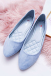Blue Women's Bueno Suede Ballerinas