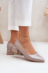 Leather Pumps Lewski 3118 Dark Beige