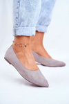 Women’s Ballerinas Eco-Suede Grey Bellissima